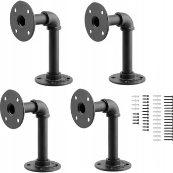 Zábradlí Držák madla, úchyt zábradlí, upevnění madla, hák černý