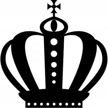 Samolepicí dekorace na vozidlo Samolepka na auto koruna krále