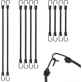 Upínací popruh Expandéry, gumové popruhy s háčky 10 Ks 30/60/100 cm