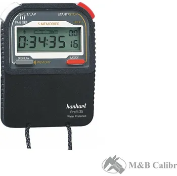 Hodiny Digitální stopky 9 h, 59 min, 59,99 s Profil 25 Hanhart