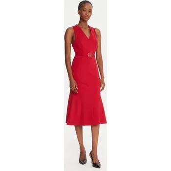 Dámské šaty TWINSET Koktejlové šaty 252TP2606 Červená Slim Fit 40