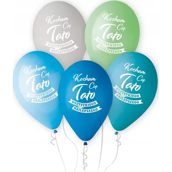 Balónek Balónky Gemar Mám Tě Rád, Tati, mix 13" 5 ks