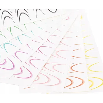 Gradientní francouzské samolepky na nehty, vodolepky, francouzská linie úsměvu ST