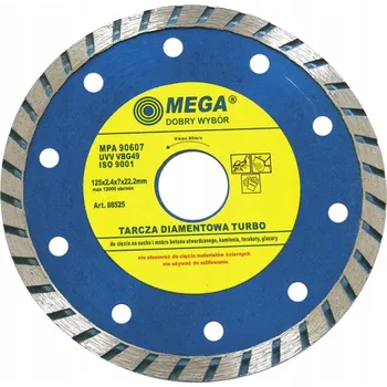 Řezný kotouč MEGA TURBO diamantový kotouč KOTOUČ O PRŮMĚRU 230 mm 88630