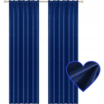 Obraz Závěsy GRANÁT 140x270 cm na pásce VELUR STYLOVÉ KLASICKÉ