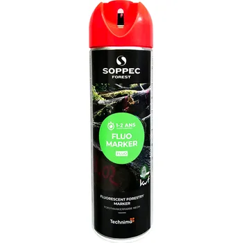 Značkovací sprej SOPPEC FLUO MARKER 500 ml červený