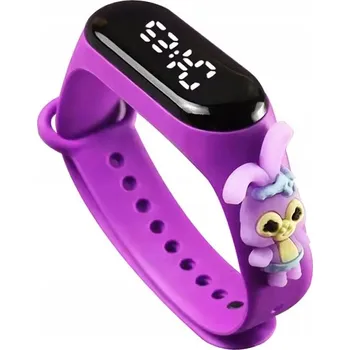 Hodinky Hodinky chytré hodinky KRÁLÍK pro děti dívky KRÁLÍČEK elektronické fialová