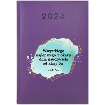 Kalendář Knižní kalendář 2026 A5 FunnyCase fialový