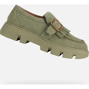 Dámské mokasíny Dámské mokasíny GEOX VILDE SVĚTLE ZELENÁ 41