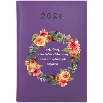 Kalendář Knihový kalendář 2026 A5 fialový