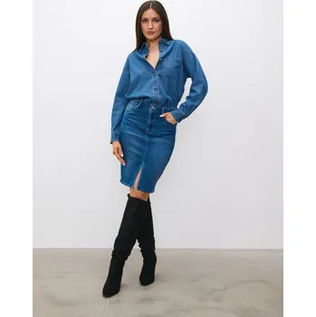 Dámská sukně Sinsay - Džínová sukně - námořnická modrá - 805BK-59J - 805BK-59J-40