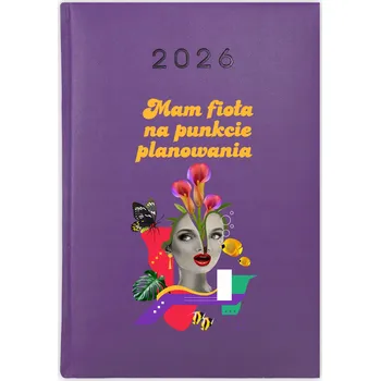 Kalendář Knihový kalendář 2026 A5 fialový