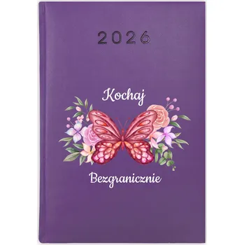 Kalendář Knihový kalendář 2026 A5 fialový