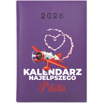 Diář Knihový kalendář 2026 A5 fialový