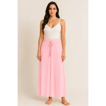 Dámská sukně Sukně dlouhá jednobarevna - růžová