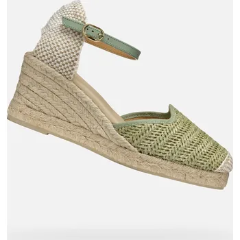 Dámské sandále Dámské sandály GEOX GELSA LOW SVĚTLE ZELENÁ 41