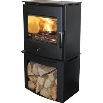 Krbová kamna HEDE 5D krbová kamna 6,5kW, černá - doprava zdarma