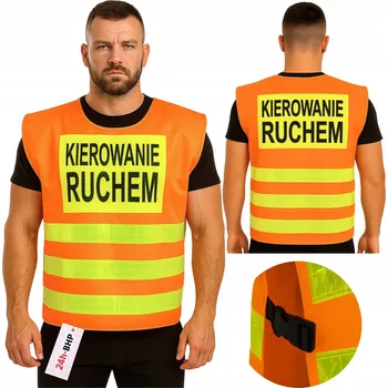 reflexní vesta Reflexní vesta 24h-bhp oranžová univerzální pro řízení provozu
