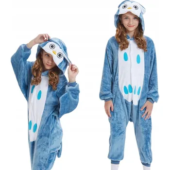 Karnevalový kostým Pyžamo Overal Kigurumi Kostým Sova Dětské 105 - 115 cm