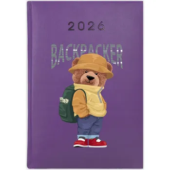 Kalendář Knihový kalendář 2026 A5 fialový