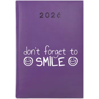 Kalendář Knihový kalendář 2026 A5 fialový