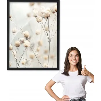 Obraz Obraz s rámem, vzor BOHO sádra + černý rámeček 30x40 do kuchyně, jídelny