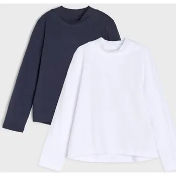 Sinsay - Bavlněné tričko s&nbsp;dlouhými rukávy 2 pack - vícebarevná - 692DY-MLC - 692DY-MLC-104