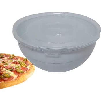 Plastová kuchyňská mísa s víkem 5L bílá kouřová