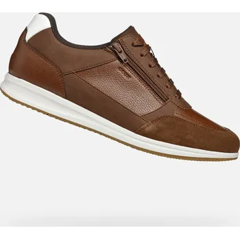 Pánská fitness obuv Pánské tenisky GEOX AVERY G002885 HNĚDÁ 45