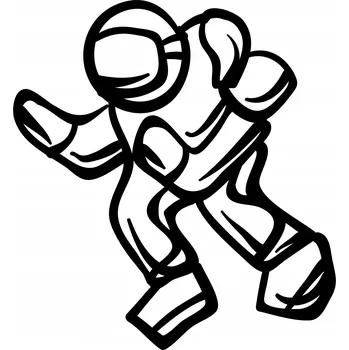 Samolepicí dekorace na vozidlo Samolepka na auto astronaut 9b