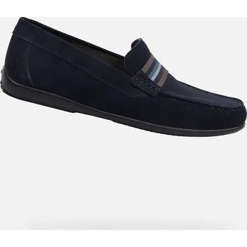 Pánská fitness obuv Pánské mokasíny GEOX ASCANIO TMAVĚ MODRÁ 40