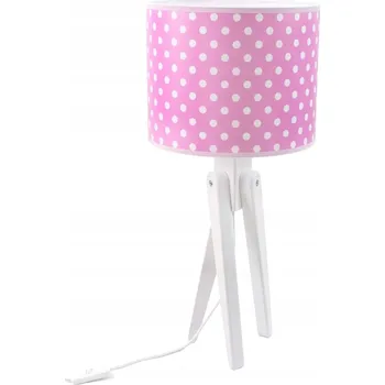 Stojací lampa Bílý podstavec pod hrnec - puntíky