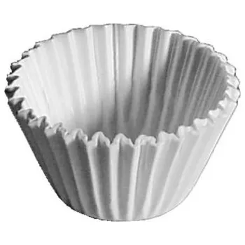 Svatební dekorace košíček d35x20mm, 100ks, bílý papír, MUFFINY