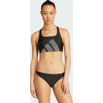 Dámské plavky ADIDAS Plavky Big Bars C-back Set 38 ČERNÁ