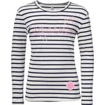 Dívčí triko Lewro KARIA 128/134 Šedá, Tmavě modrá, Růžová