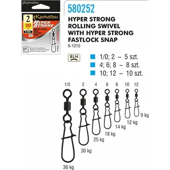 Spona s obratlíkem Kamatsu Hyper Strong K-1010