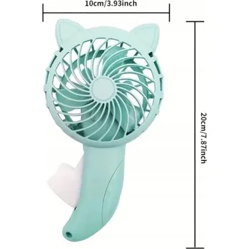 Domácí ventilátor RUČNÍ VĚTRÁK S DYNAMEM / KLIKOVÝ VĚTRÁK