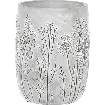 Stojan na květiny Autronic Obal betonový s dekorem lučního kvítí BMO3504