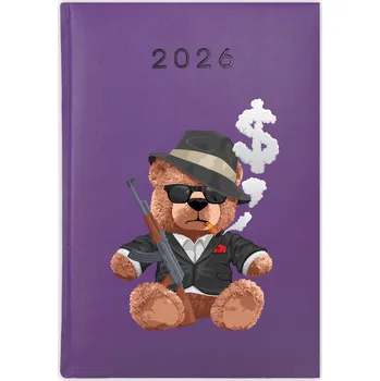 Kalendář Knihový kalendář 2026 A5 fialový