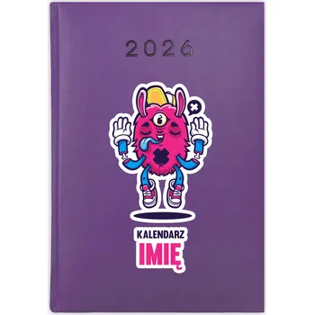 Kalendář Knihový kalendář 2026 A5 fialový