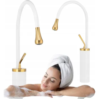 Vodovodní baterie Stojánková umyvadlová baterie Silla Luca bílá