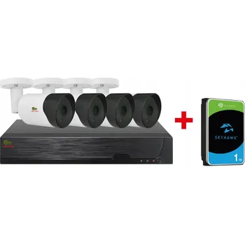 IP kamera IP kamerový systém po kabelu, 4 kamery PARTIZAN, 3 roky záruka