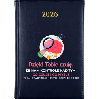 Kalendář Knižkový kalendář 2026 A5 FunnyCase modrý