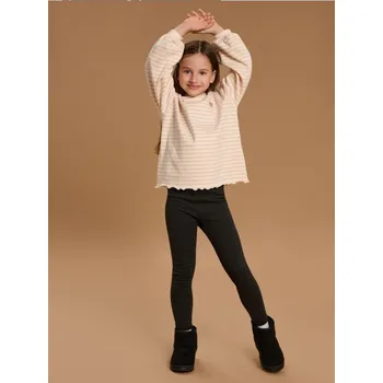 Dívčí kalhoty Sinsay - Žebrované legíny - černá - ZE809-99X - ZE809-99X-116