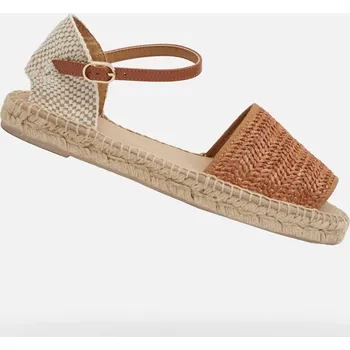 Dámská obuv Dámské sandály GEOX D LAMPEDUSA SVĚTLE HNĚDÁ 38