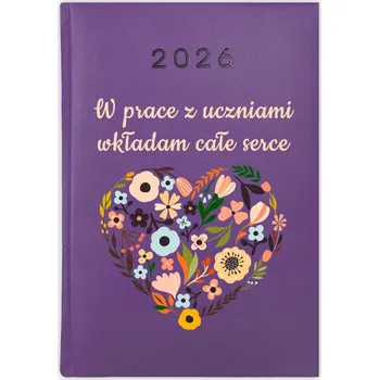 Kalendář Knižní kalendář 2026 A5 FunnyCase fialový