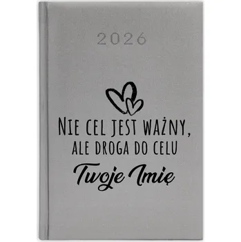 Kalendář Knižní kalendář 2026 A5 FunnyCase stříbrný
