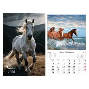 Kalendář Kalendarz 2026 ścienny Konie
