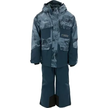 Chlapecké oblečení Dětský lyžařský set ALPINE PRO SCEDO 104/110 Tmavě modrá, Modrá