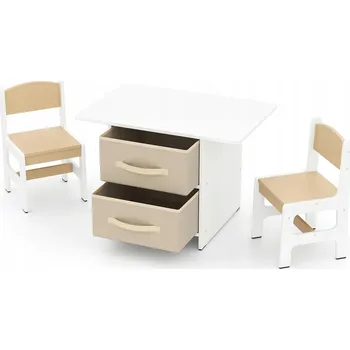 Dětský stůl Dětský stolek se 2 židlemi - Sada stolek a židle pro děti